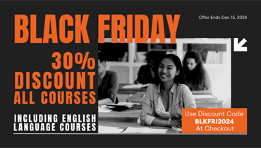 Black Friday Bonanza: 30% Off All Diploma and English Language Courses!