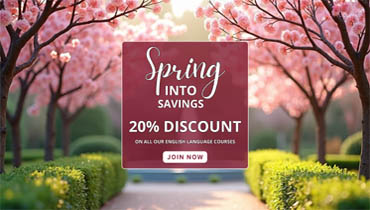 🌸 Spring Into Savings – 20% Off All English Language Courses! 🌸
